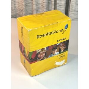 Rosetta Stone Spanish Latin America Levels 1-5 Box Set Version 3 Windows Mac